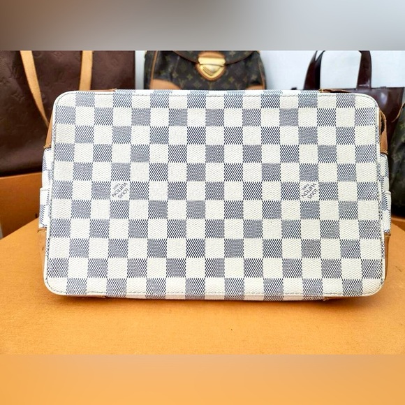 Authentic Louis Vuitton Damier Azur Hamsptead Mm Made in Spain CR2069 - Picture 10 of 16